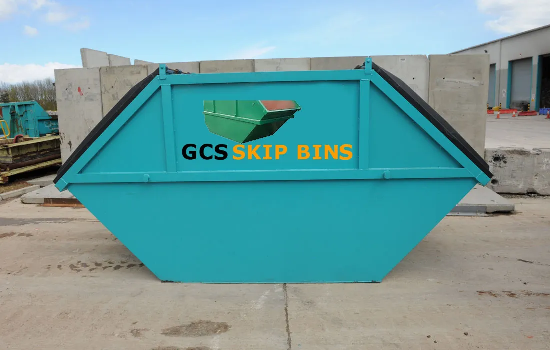 General waste skip bin filled with mixed household rubbish